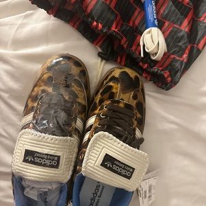 Adidas x wales Bonner pony hair sneakers animal print limited edition